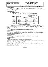 Đề thi thử học sinh giỏi lần 3 năm học 2014-2015 môn địa lí